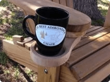 Poly Luxe Recycled Plastic Adirondack Glass Cup Holder