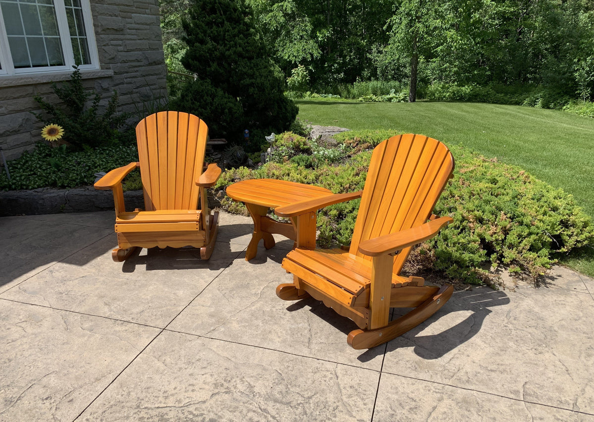 Wooden Oval Side Table | The Best Adirondack Chair Company