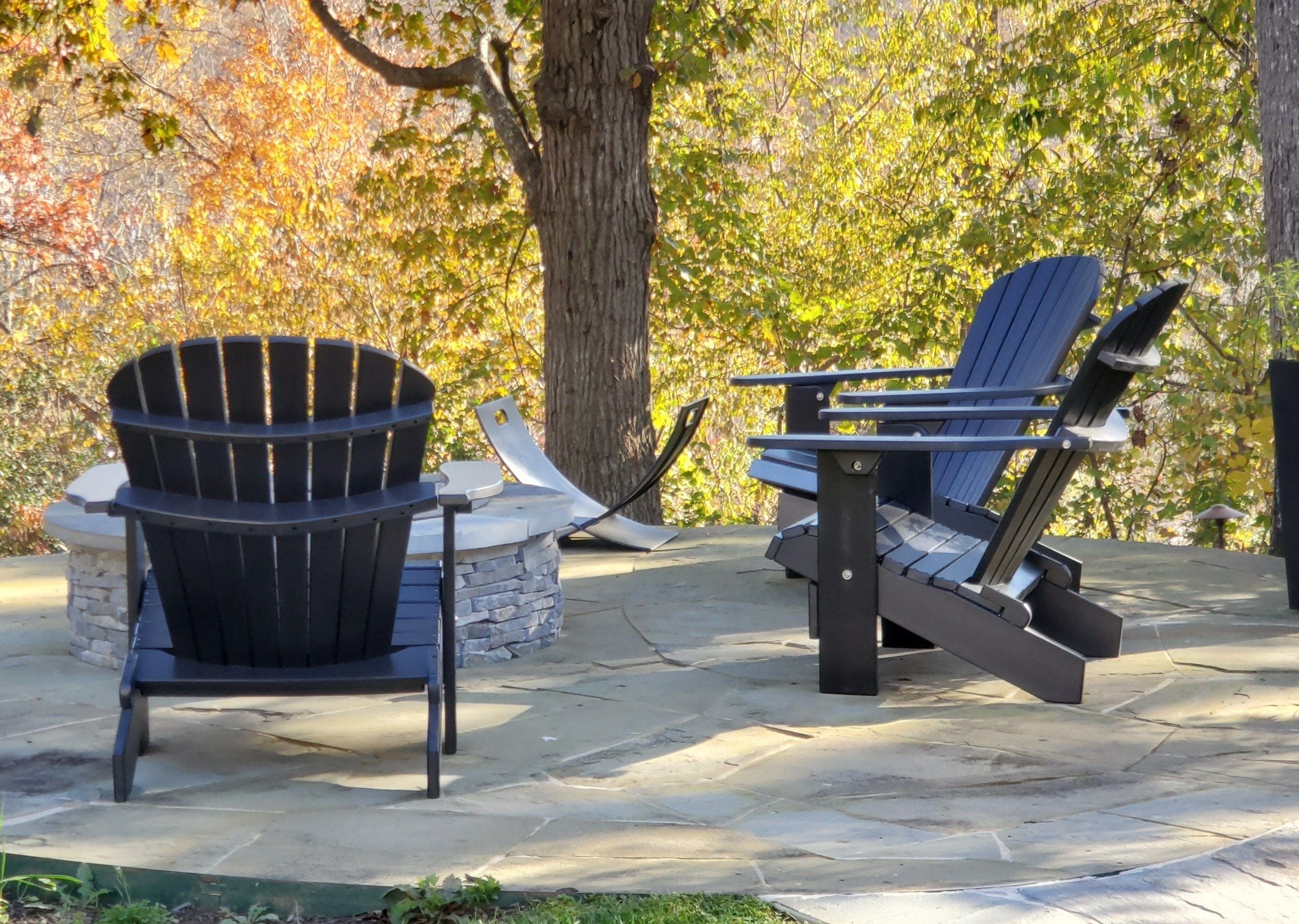 Black poly best sale adirondack chairs