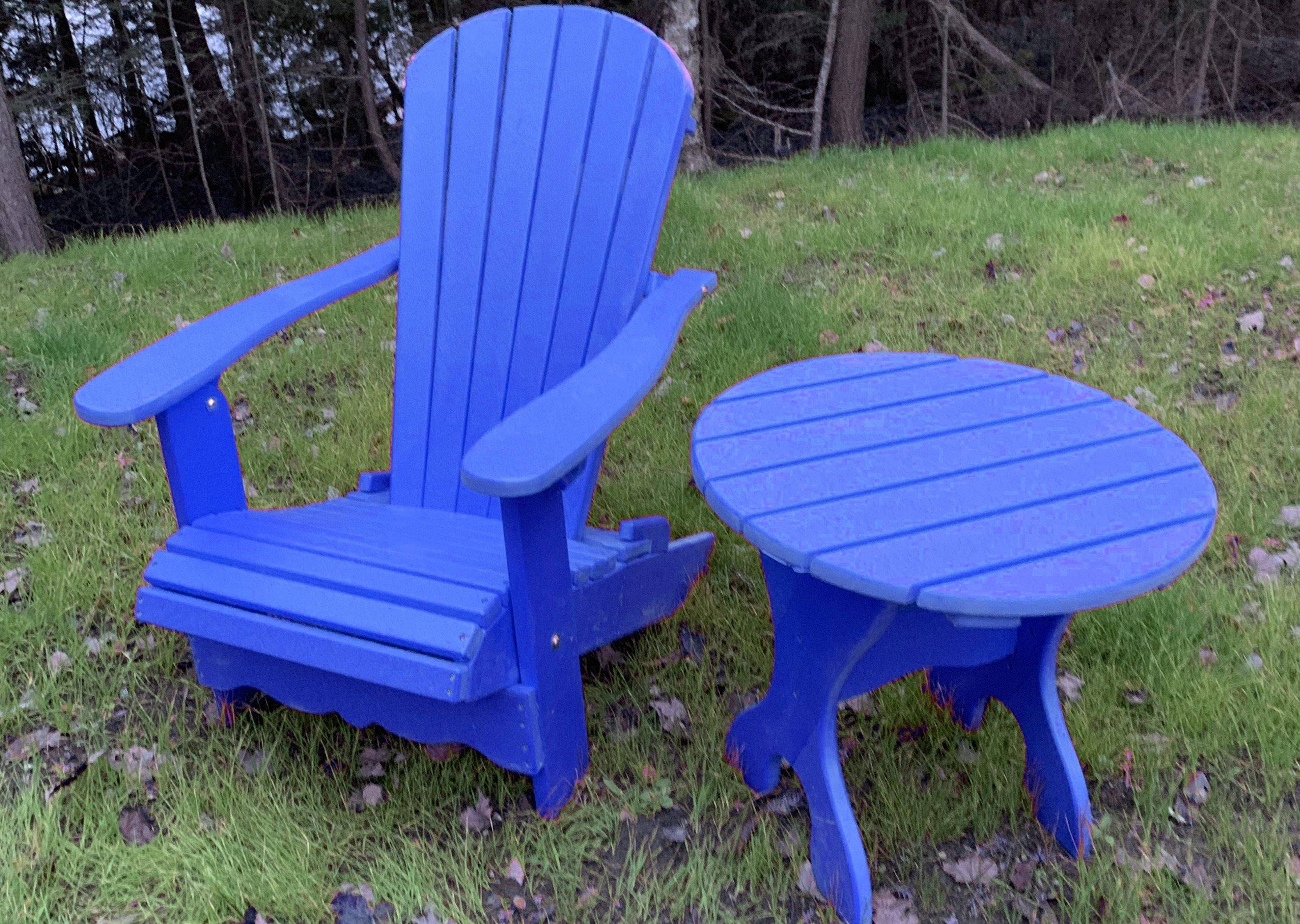 Poly-Luxe Recycled Plastic Classic Adirondack Chair (Standard)
