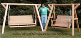 Wooden Family Porch Swing with Frame