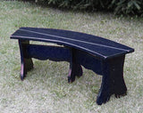 Poly-Luxe Recycled Plastic Curved Bench