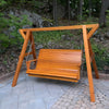 Wooden Family Porch Swing with Frame