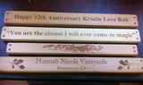 Personalized Laser Engraving Set of 6