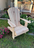 Wooden Folding Upright Adirondack Chair (Large)