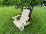 Poly-Luxe Recycled Plastic Folding Modern Reclining Adirondack Chair (Large)