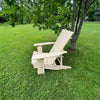 Wooden Folding Modern Reclining Adirondack Chair (Large)