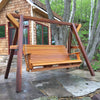 Wooden Family Porch Swing with Frame