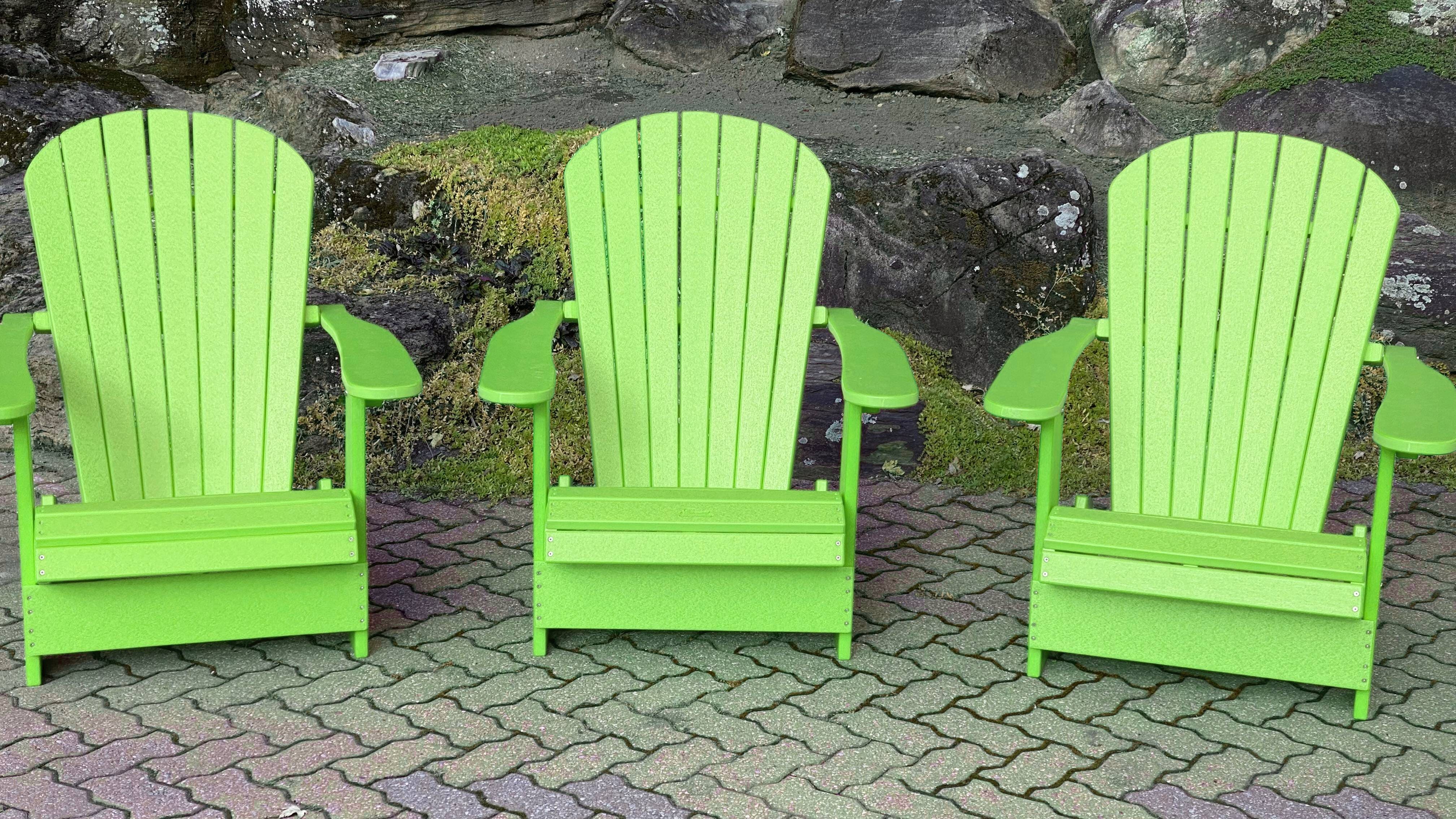 Poly-Luxe Recycled Plastic Folding Royal Adirondack Chair (Large)