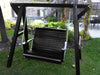 Poly-Luxe Recycled Plastic Lovers Porch Swing with Frame