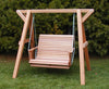 Wooden Lovers Porch Swing with Frame