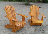 adirondack chairs on a beach