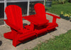 red Tete-a-Tete Adirondack Chair