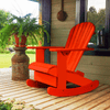 Poly-Luxe Recycled Plastic Adirondack Rocking Chair (Large)
