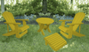 yellow adirondack chair patio set