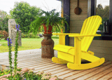 yellow  adirondack rocking chair