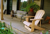 Unstained Clear Cedar 4-Position Adjustable Reclining Adirondack Chair